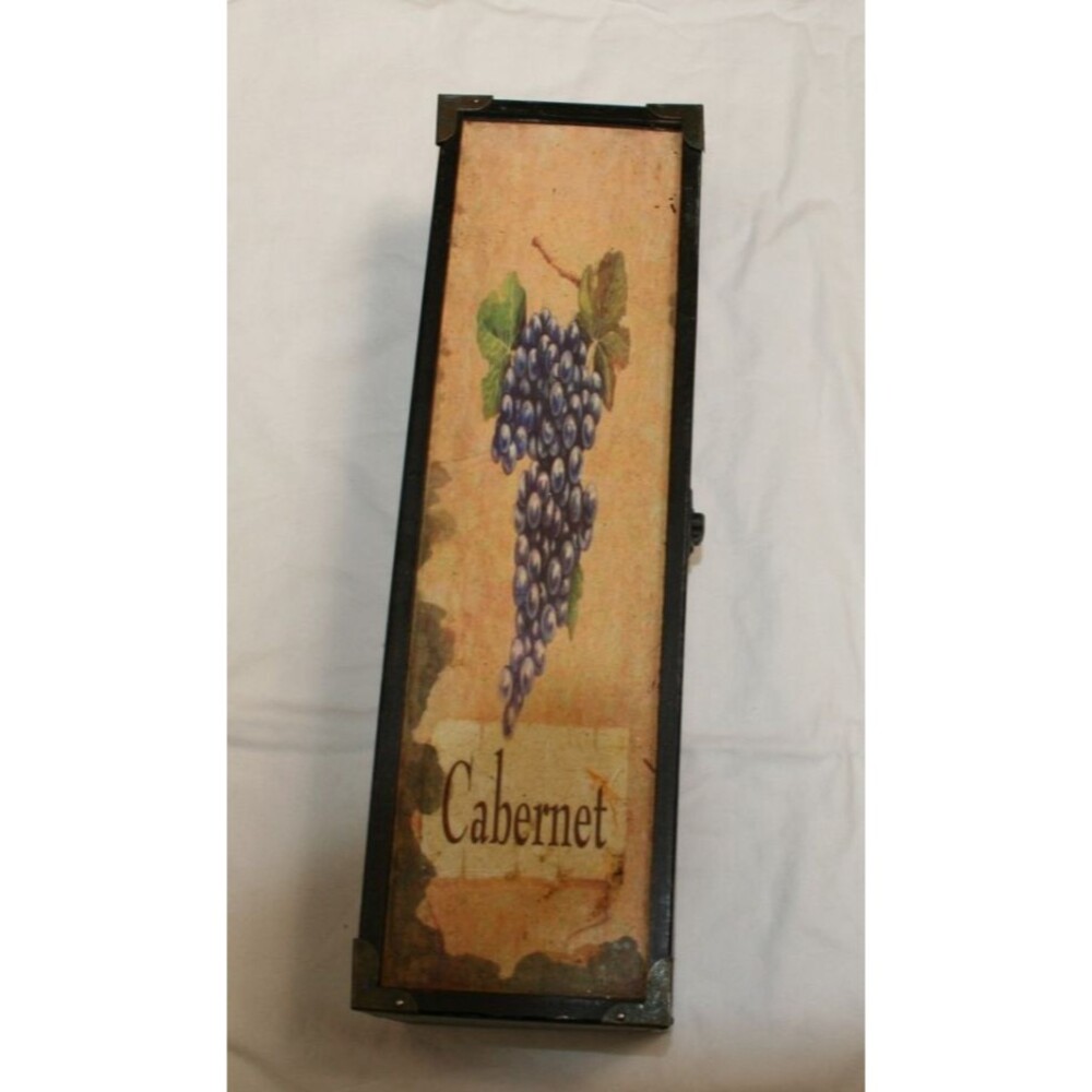 Wooden Wine Bottle Gift Box Single Storage Case Rustic Wood Display /See Descrip